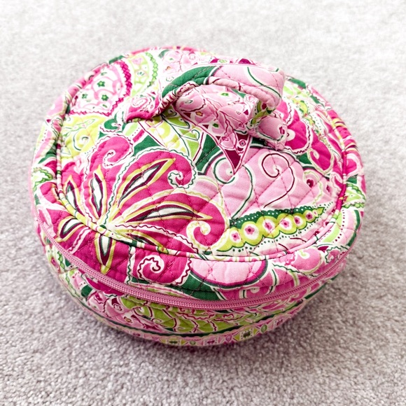 Vera Bradley Handbags - Vera Bradley Pinwheel Pink Cosmetic Bag